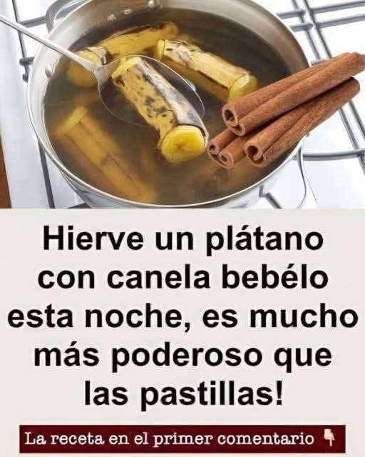 Olla de plátano con canela