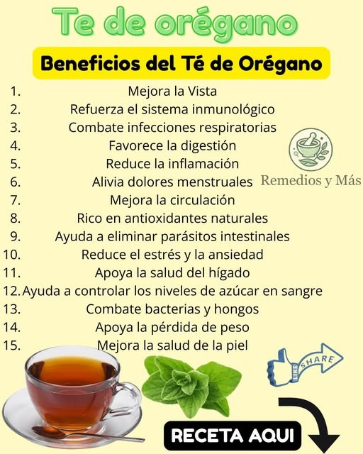 Té de orégano