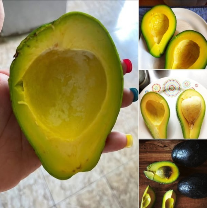 Aguacates partidos a la mitad