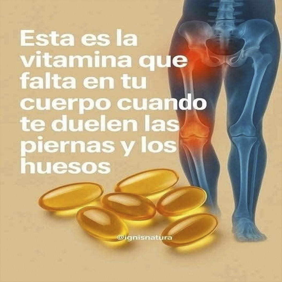 Gráfico sobre vitaminas y dolor en las piernas