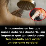 5 Momentos en los que Nunca Deberías Ducharte