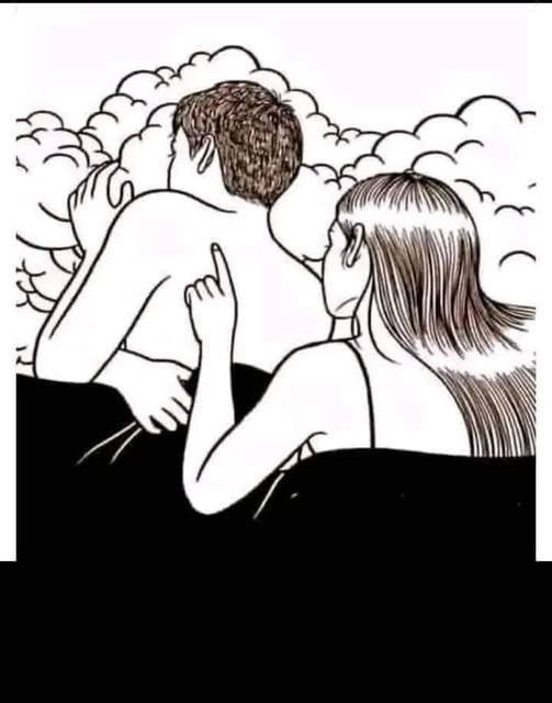 Pareja en una cama