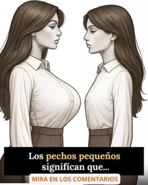 Comparación de pechos grandes y pequeños