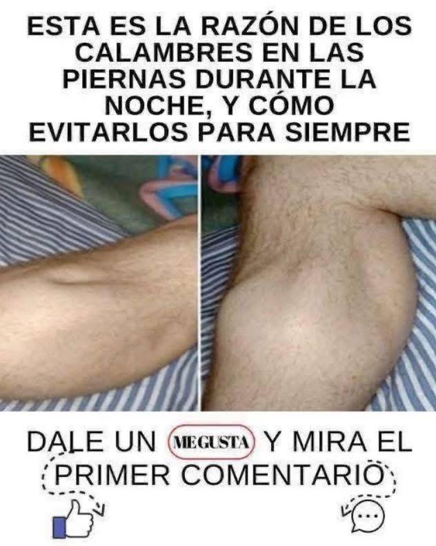 Calambres en las piernas durante la noche