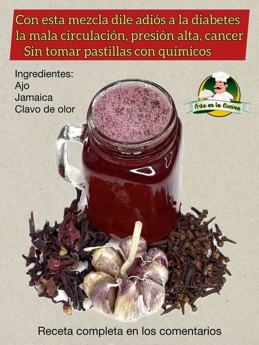 Bebida natural roja